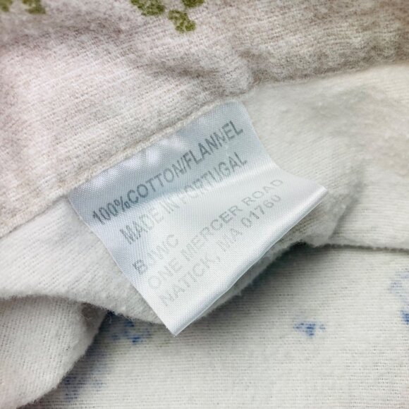Vintage Whimsical Cotton Flannel Sheet Set Twin Bedding Portugal Cottagecore - Picture 4 of 4